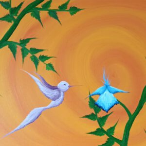 Hummingbird, oil on Canvas 50x70 cm