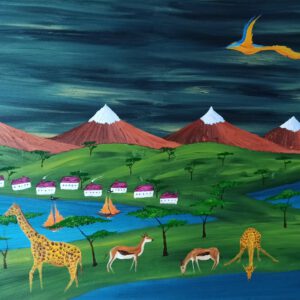 Savanne 2 Öl auf Leinwand 60x80 cm