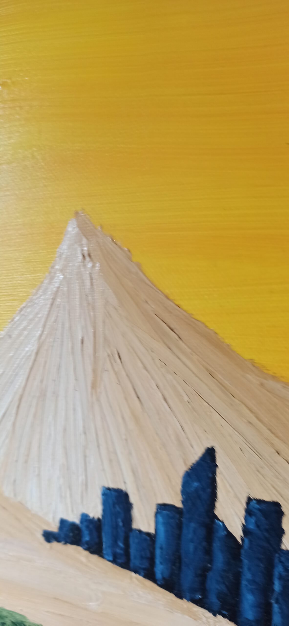 Desert City Oil on canvas 60x90 cm (3x60x30cm) - Image 3