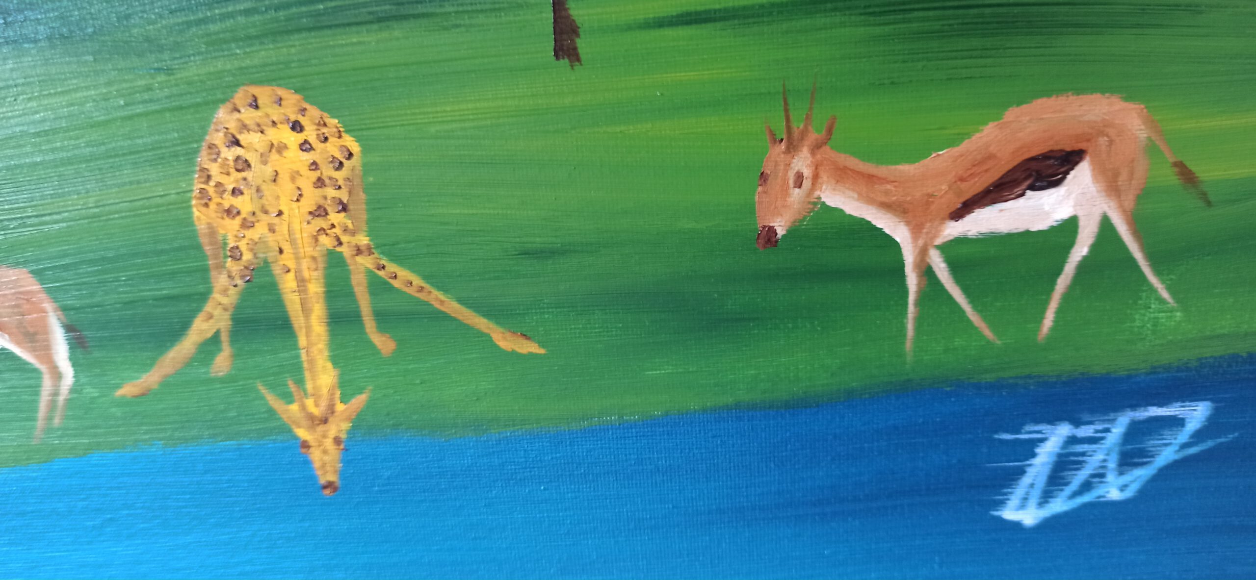 Savanne 2 Öl auf Leinwand 60x80 cm – Bild 3