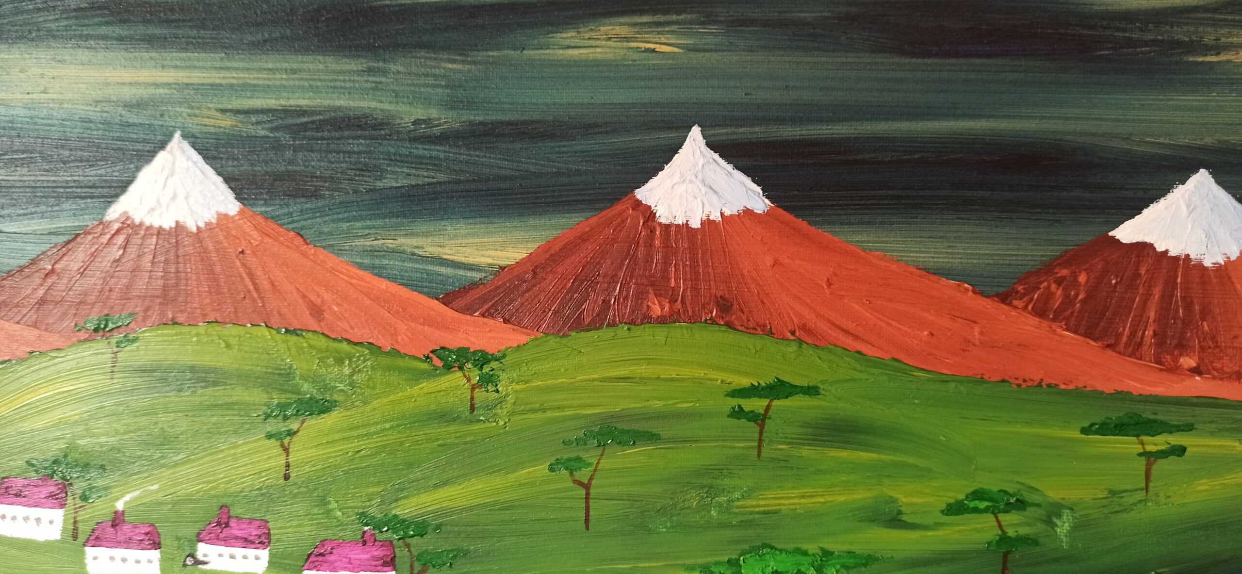 Savanne 2 Öl auf Leinwand 60x80 cm – Bild 2