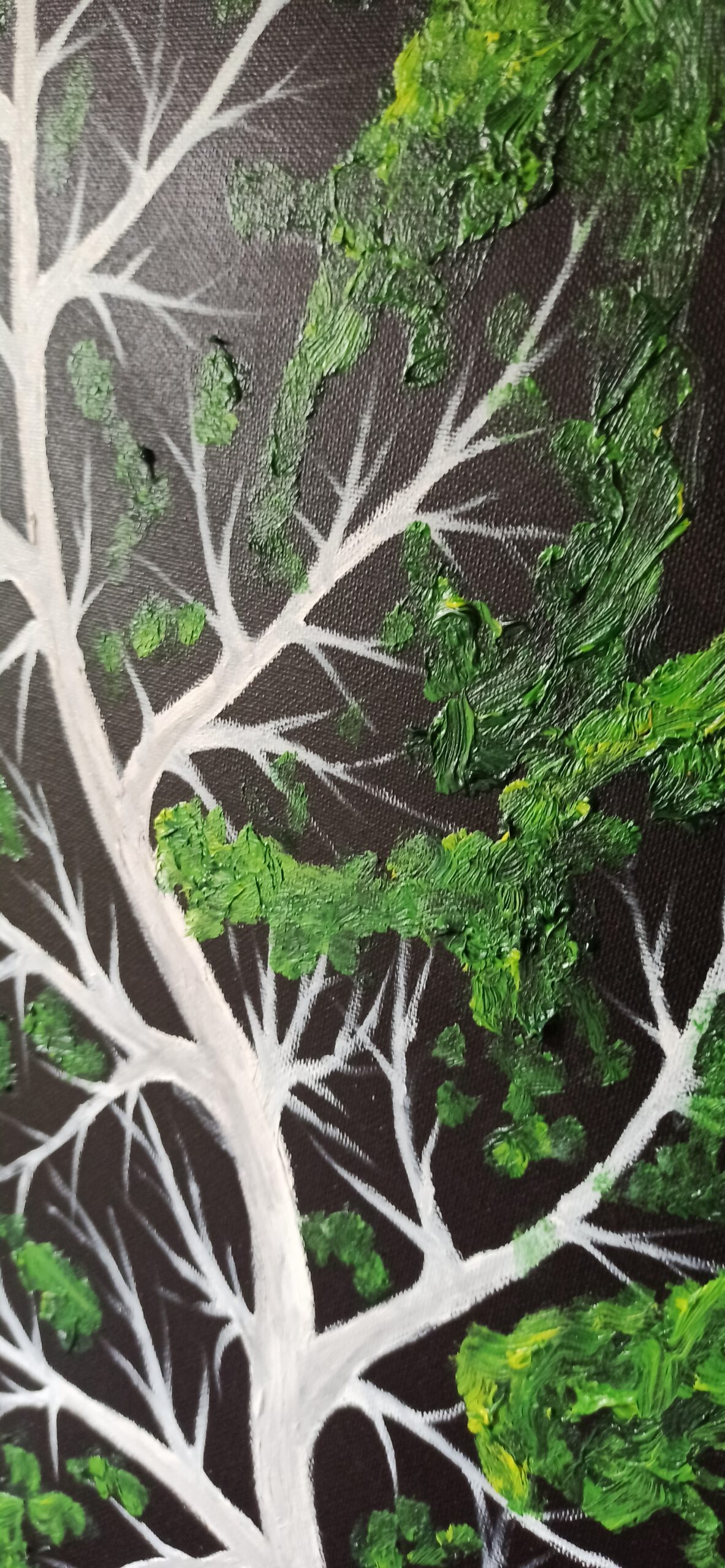 Fantasy tree summer oil on canvas 90x60 cm - Image 2