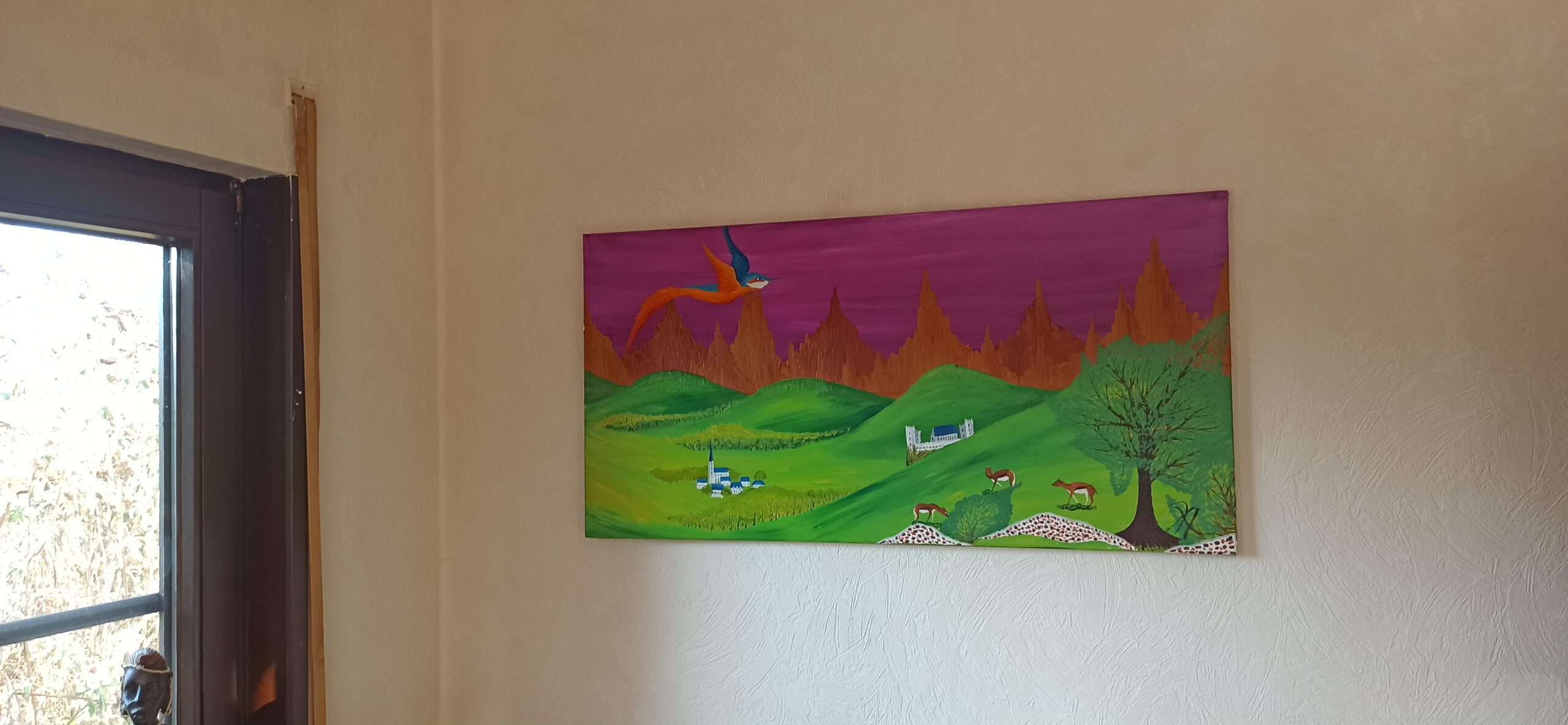 Märchenland Öl auf Leinwand 50x100 cm – Bild 2