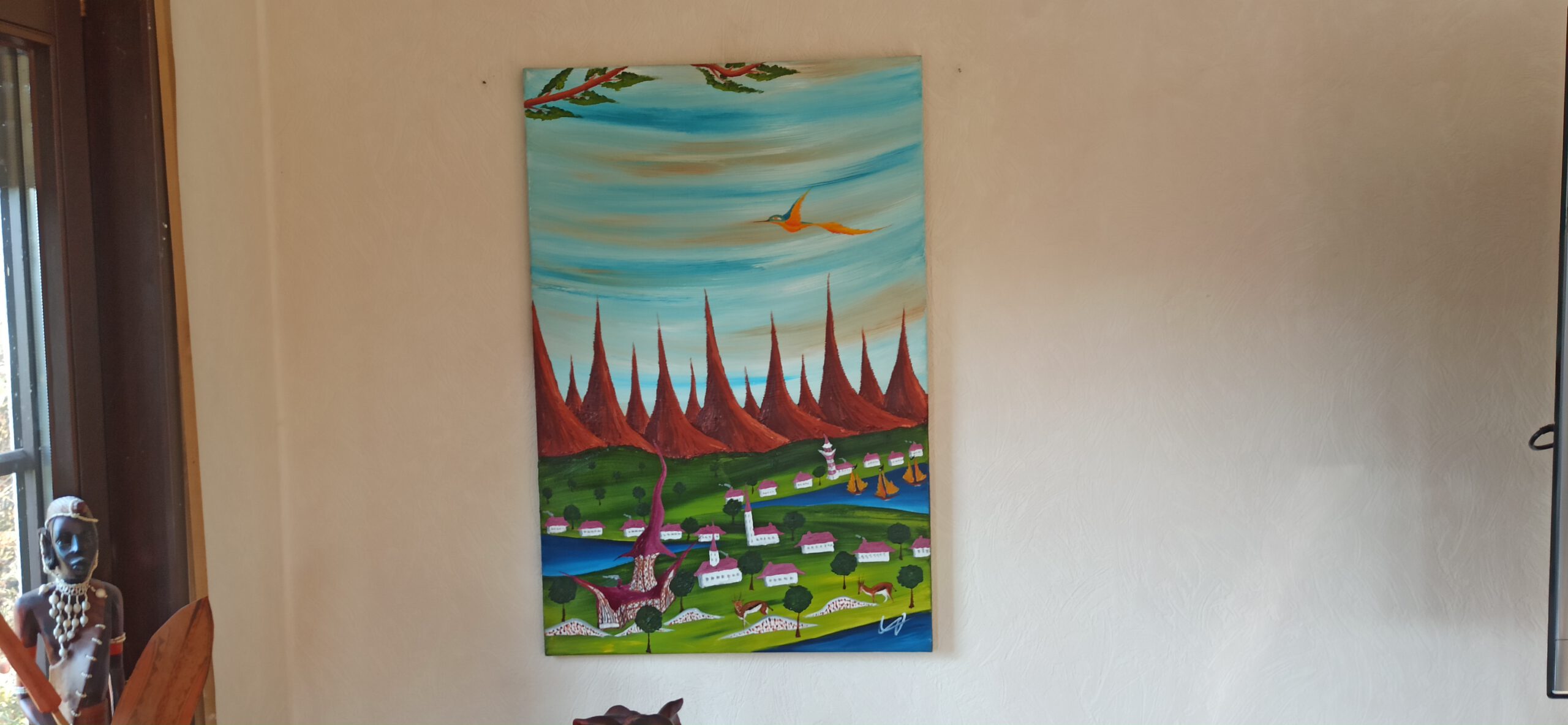 Witch's House Oil on canvas 90x60 cm - Image 3