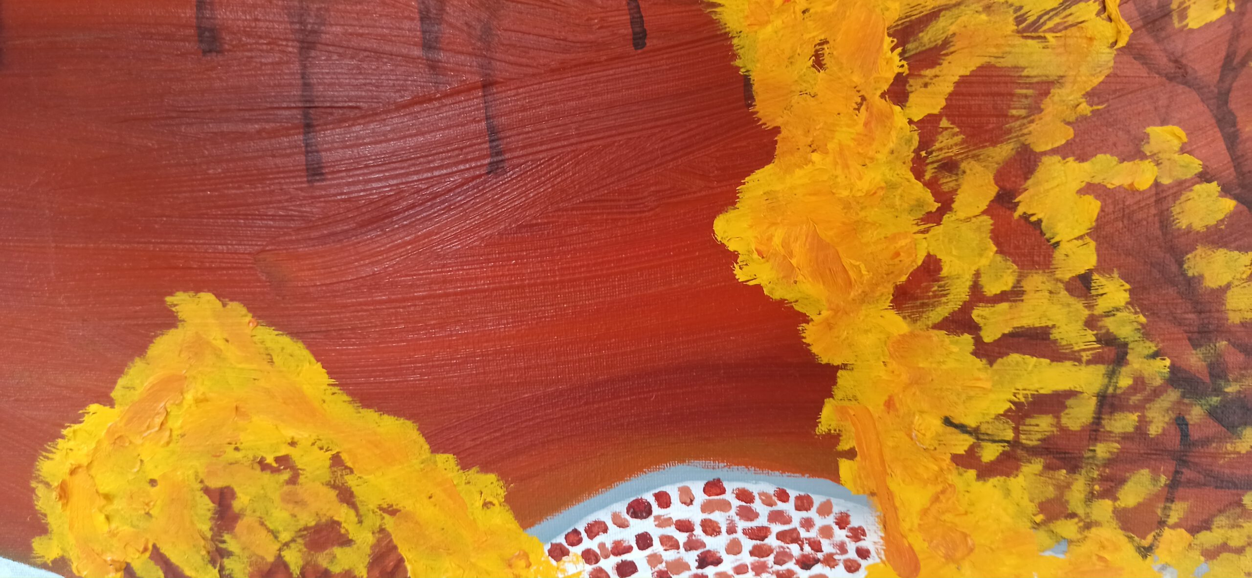 Herbstlandschaft Öl auf Leinwand 60x90 cm – Bild 7