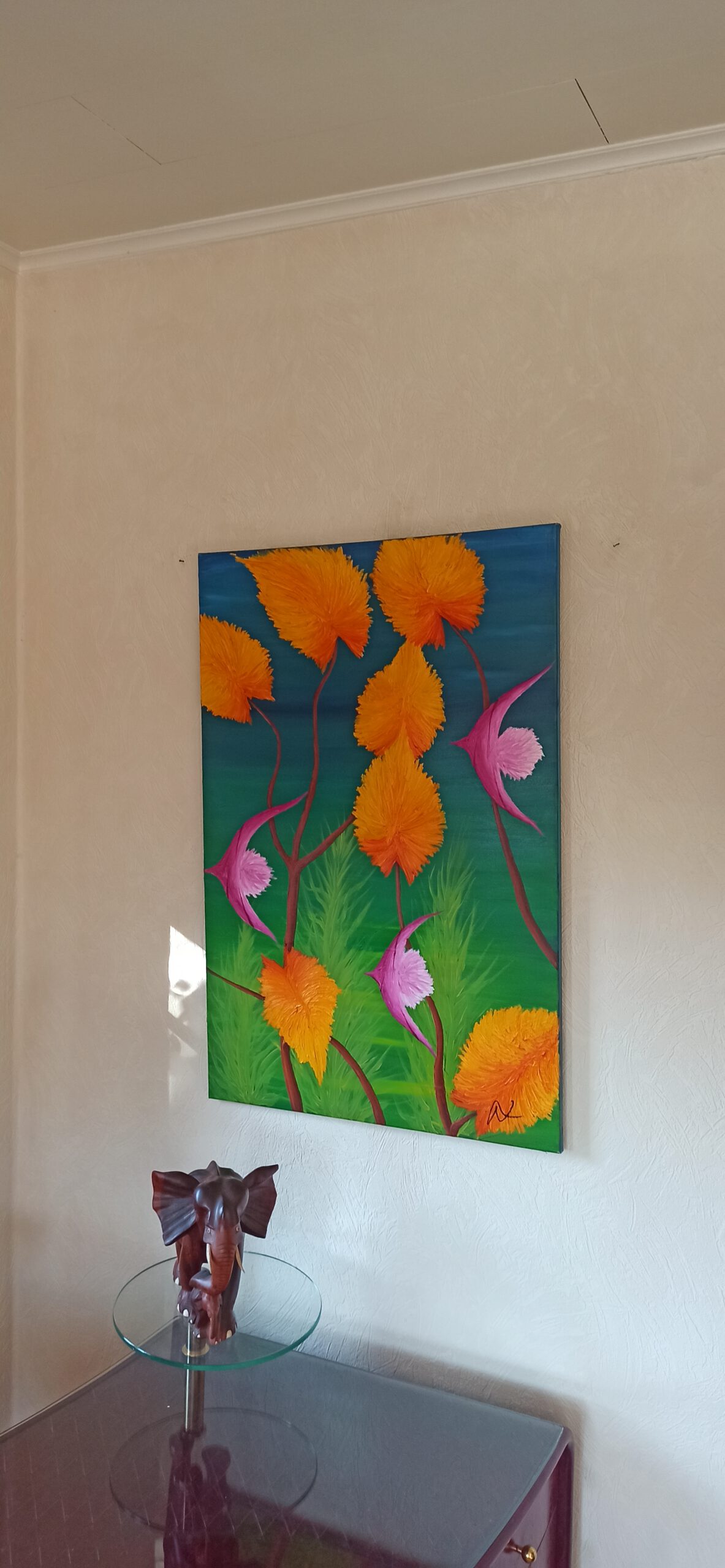 Seaworld Öl auf Leinwand 90x60 cm – Bild 3