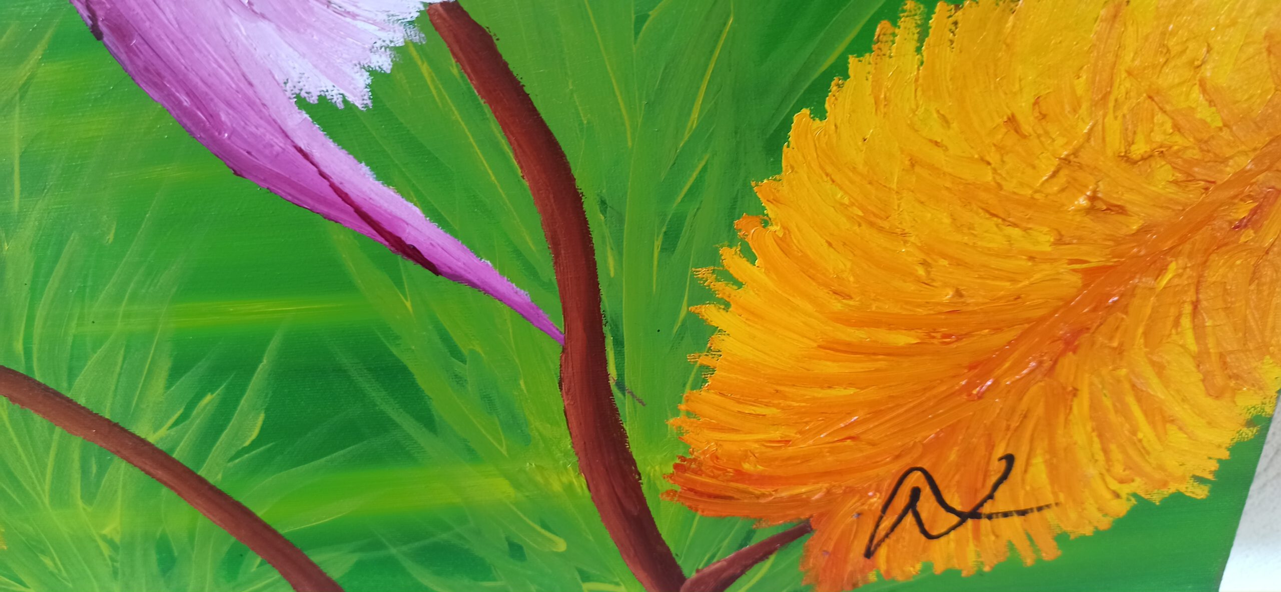 Seaworld Öl auf Leinwand 90x60 cm – Bild 7