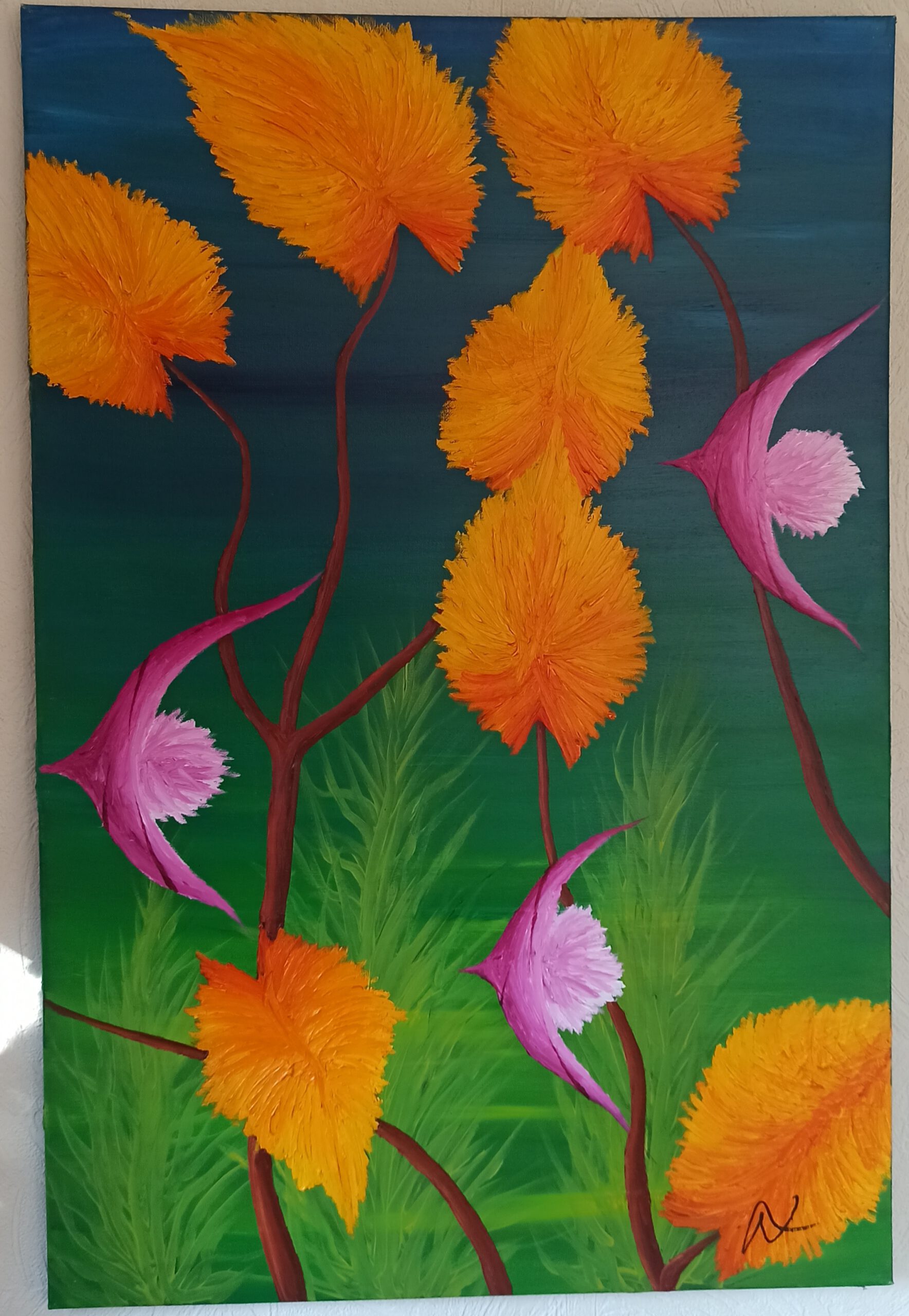 Seaworld Öl auf Leinwand 90x60 cm