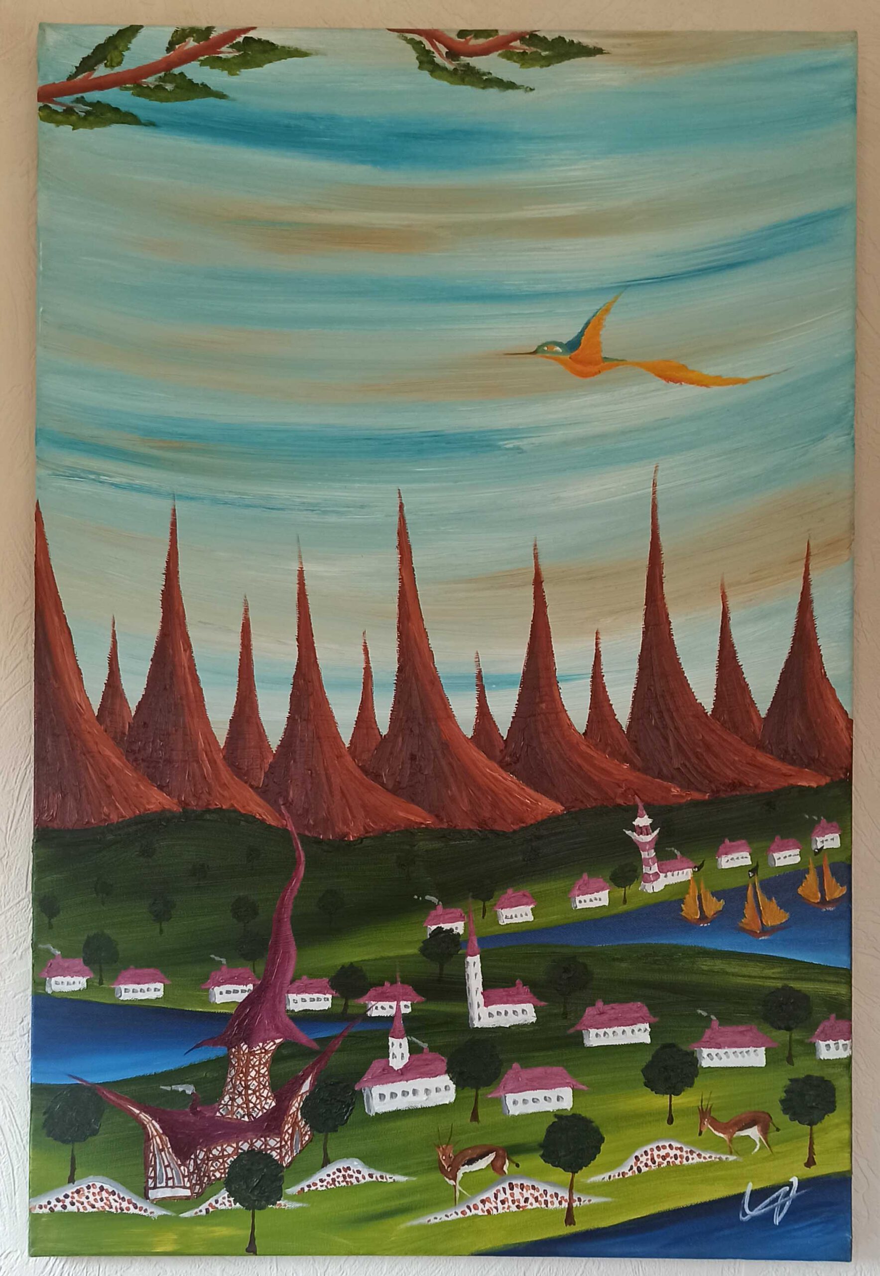 Witch's House Oil on canvas 90x60 cm