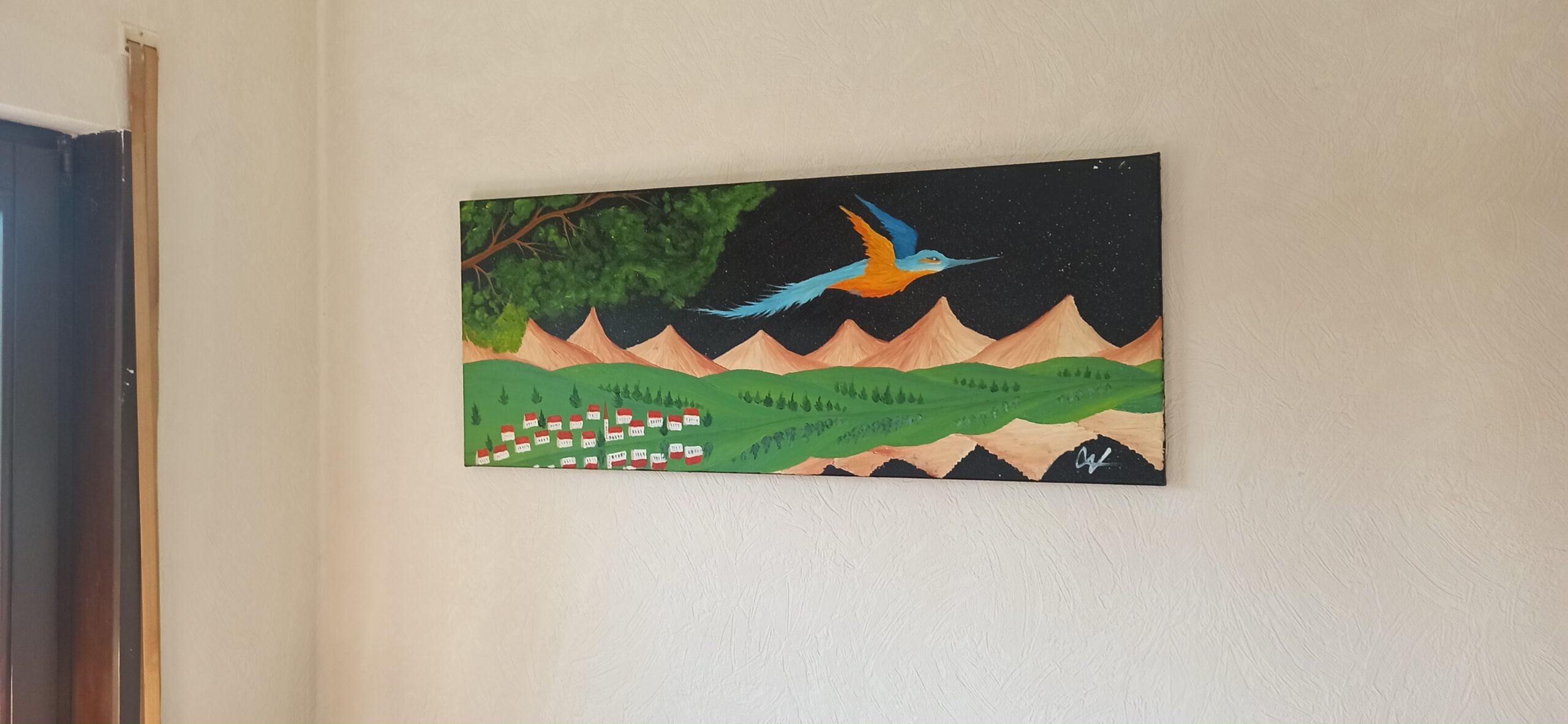 Spiegelung Öl auf Leinwand 40x100 cm – Bild 6