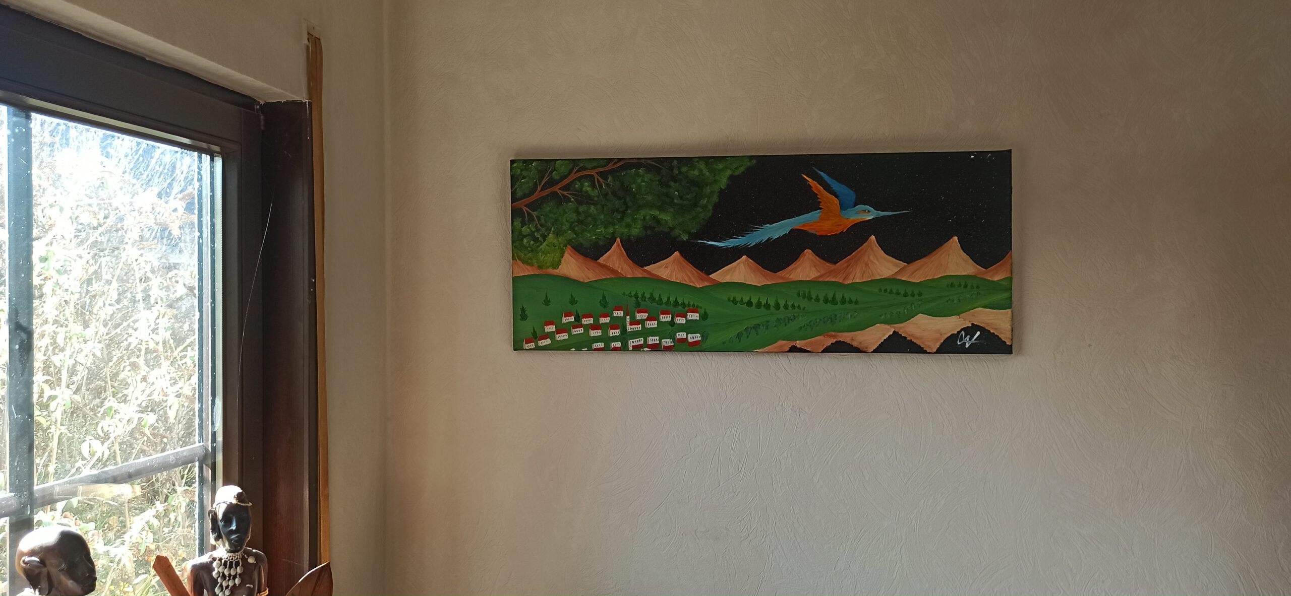 Spiegelung Öl auf Leinwand 40x100 cm – Bild 7