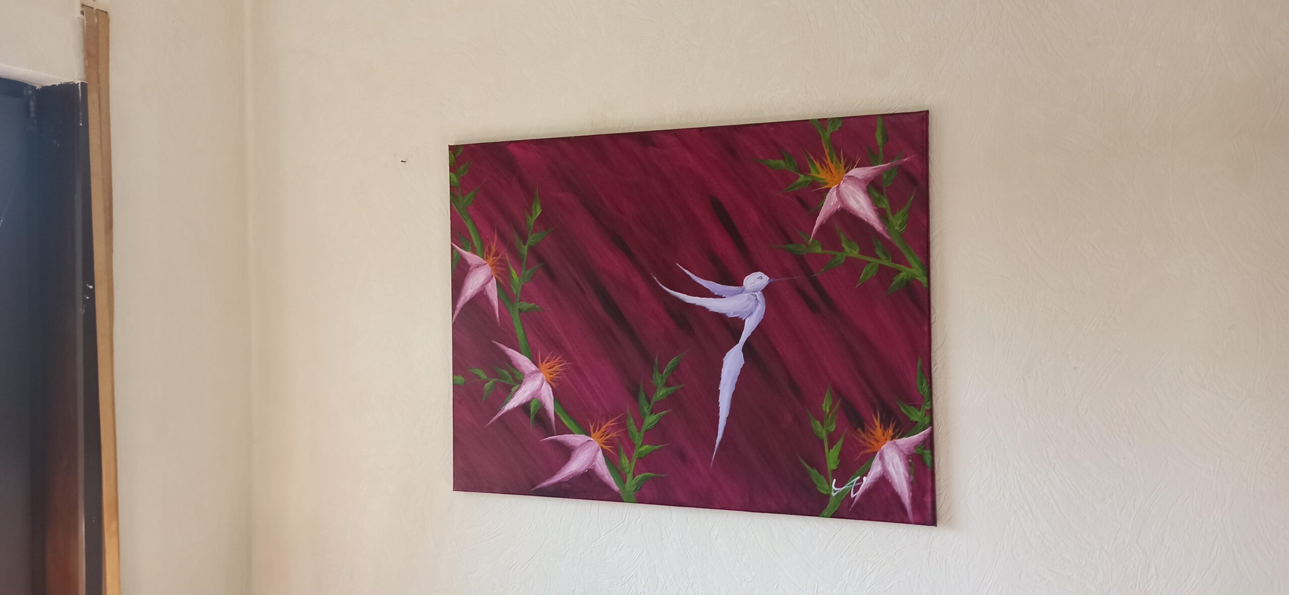 Kolibri 2 Öl auf Leinwand 60x80 cm – Bild 3