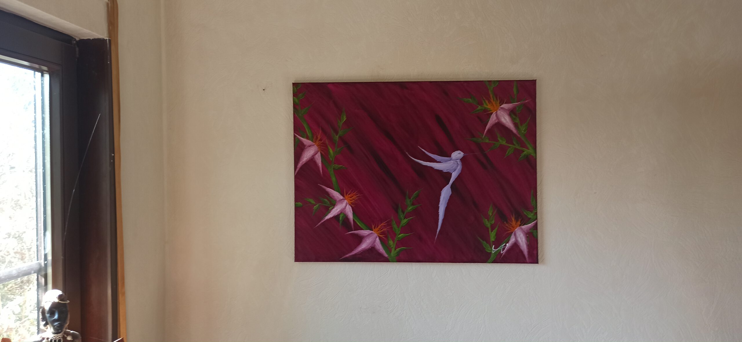 Kolibri 2 Öl auf Leinwand 60x80 cm – Bild 4