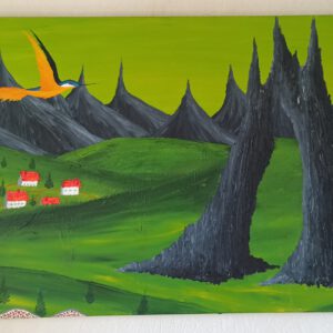 Das Tor Öl auf Leinwand 60x100 cm