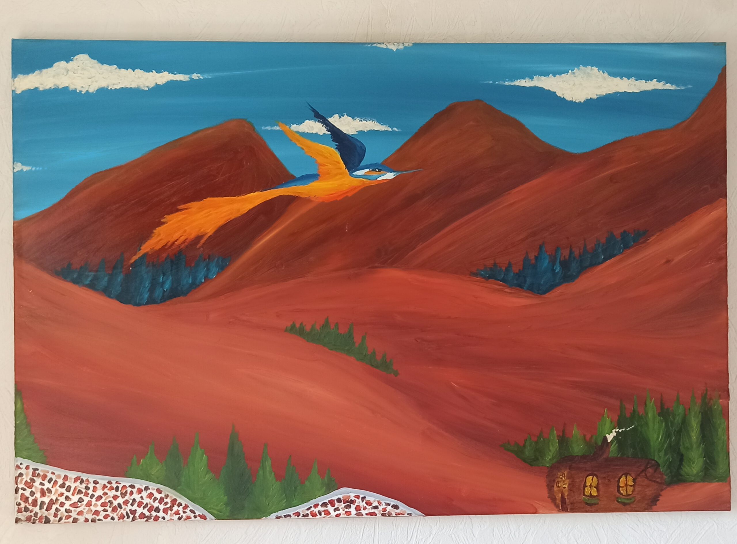 Die 3 Schwestern Öl auf Leinwand 60x90 cm