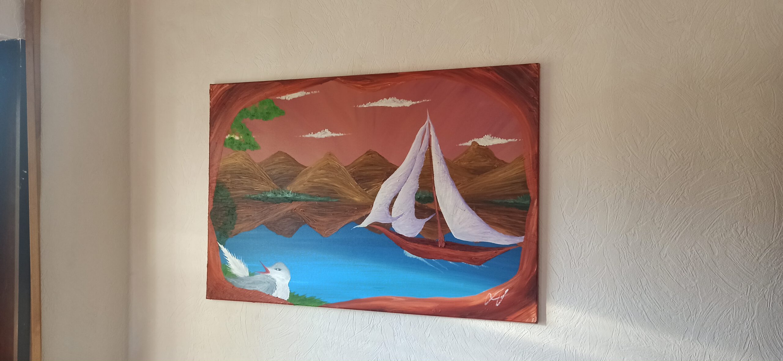 Das Schiff 2 Öl auf Leinwand 60x90 cm – Bild 3