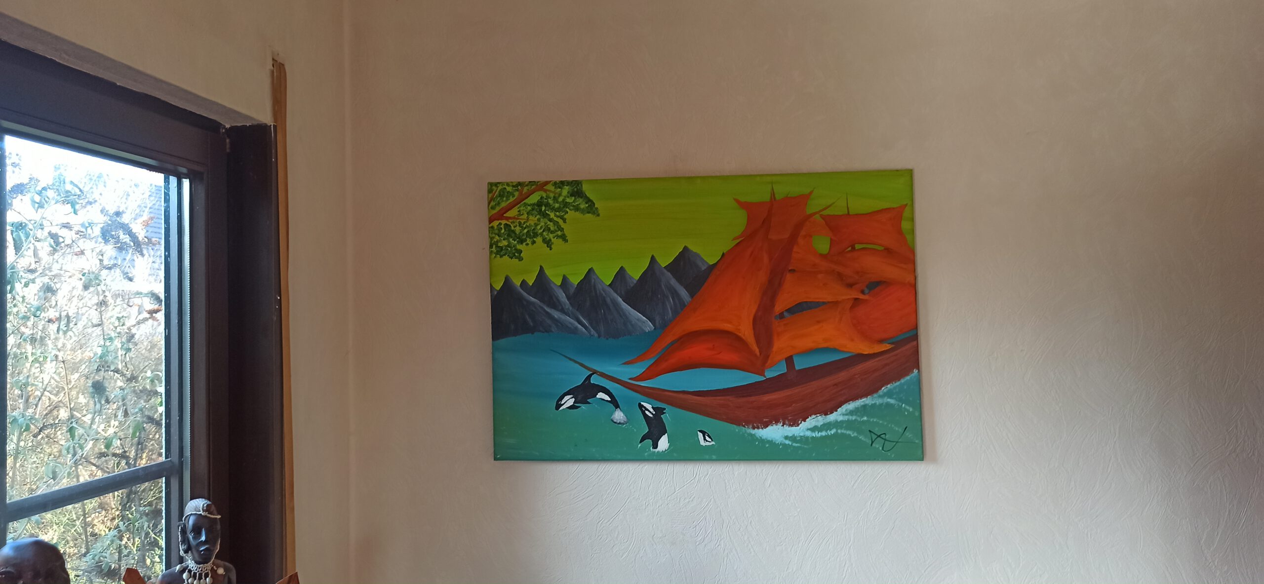 Das Schiff 3 Öl auf Leinwand 60x90 cm – Bild 4