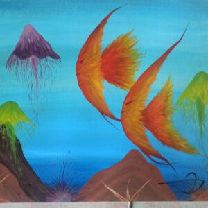 Seaworld, Öl auf Papier, 38x46 cm