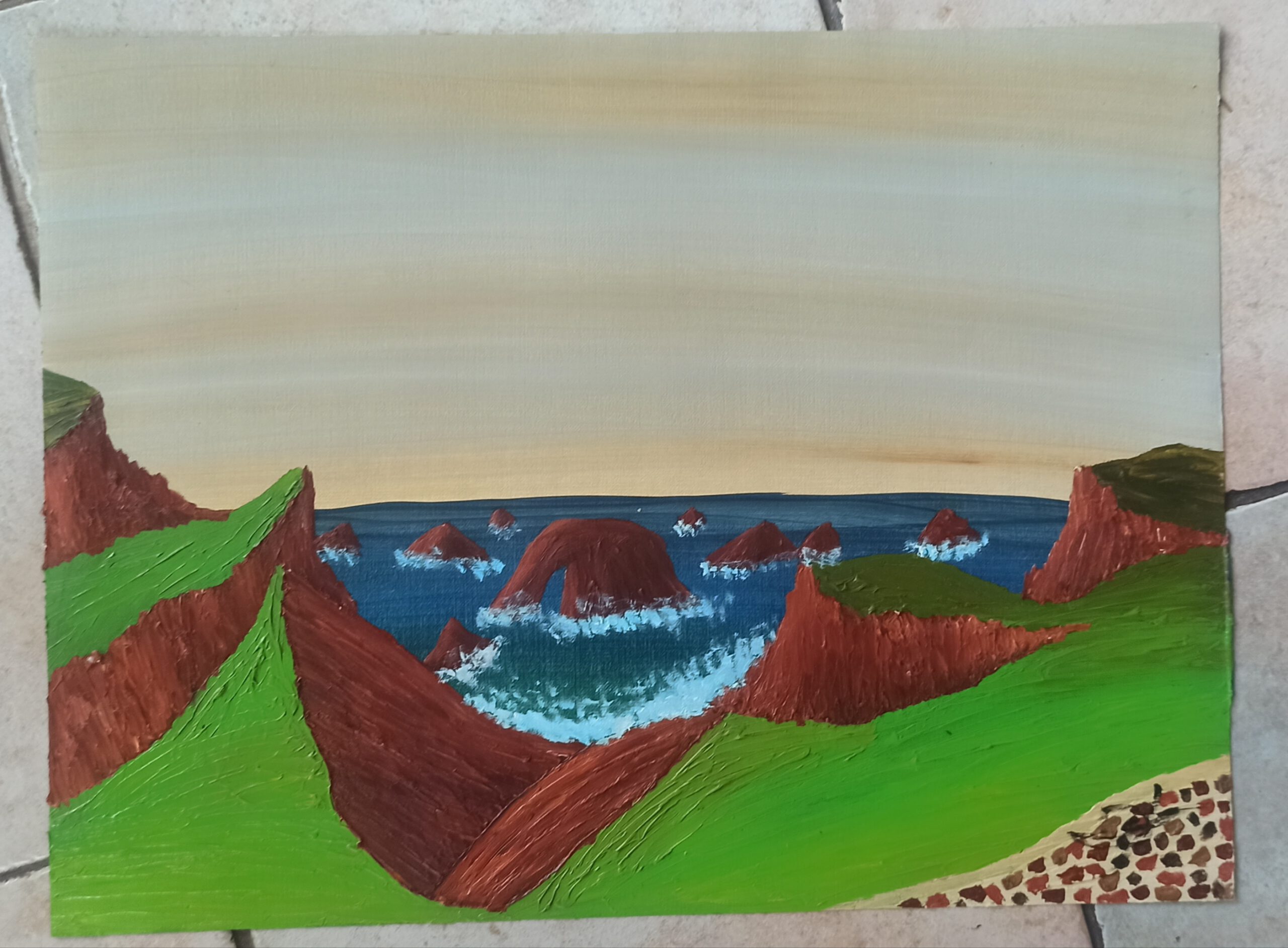 Land`s End, Öl auf Papier, 36x48 cm