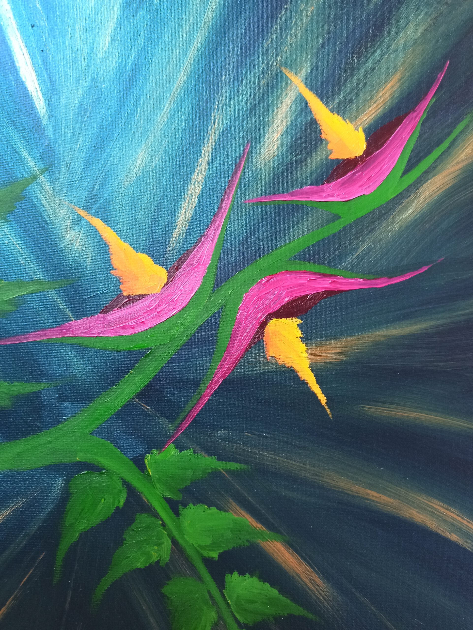 Fantasy World 3, oil on canvas, 60 x 240 cm, (2 x 50 x 70 cm, 1 x 60 x 100 cm) - Image 4
