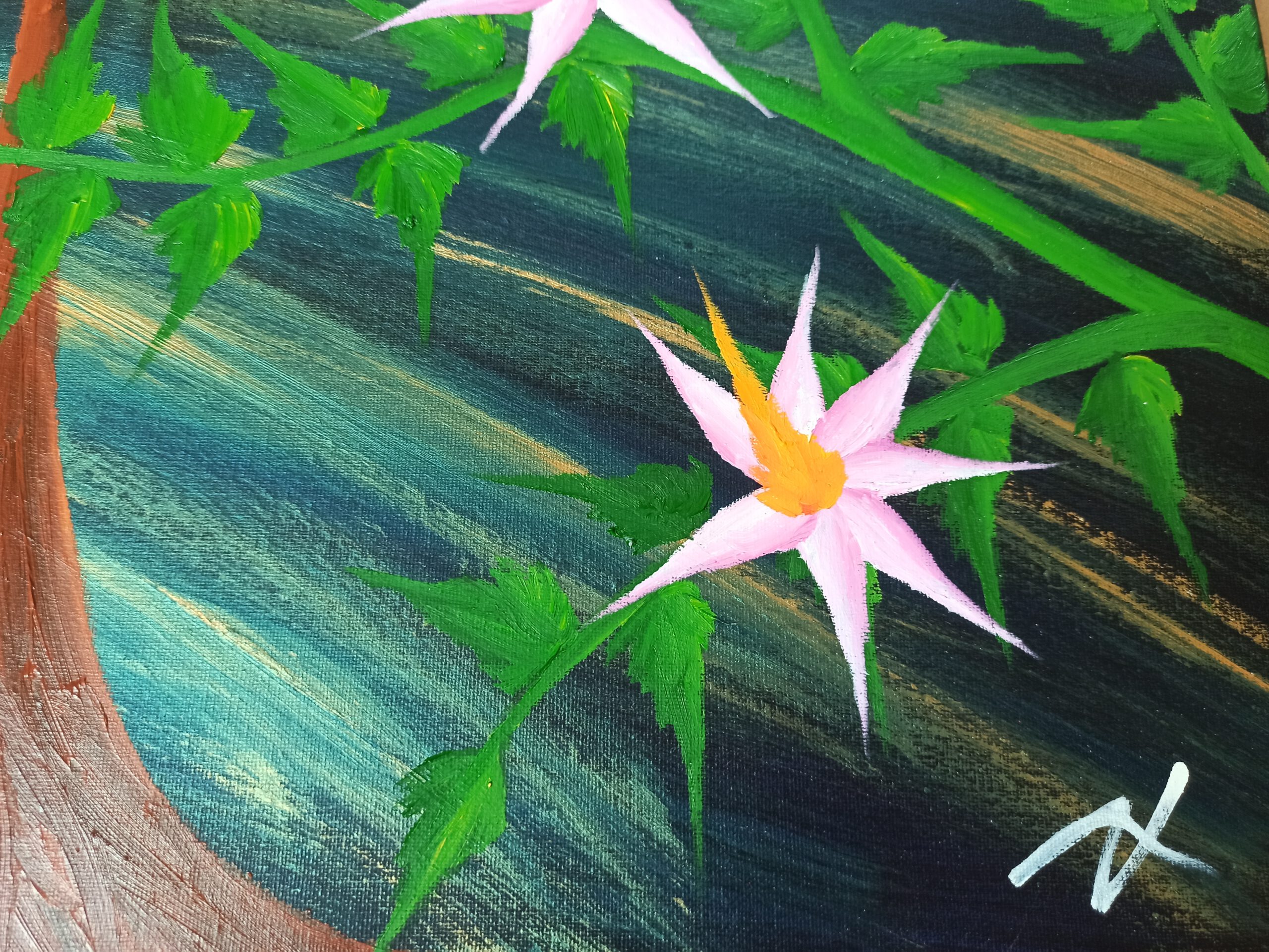 Fantasy World 3, oil on canvas, 60 x 240 cm, (2 x 50 x 70 cm, 1 x 60 x 100 cm) - Image 6