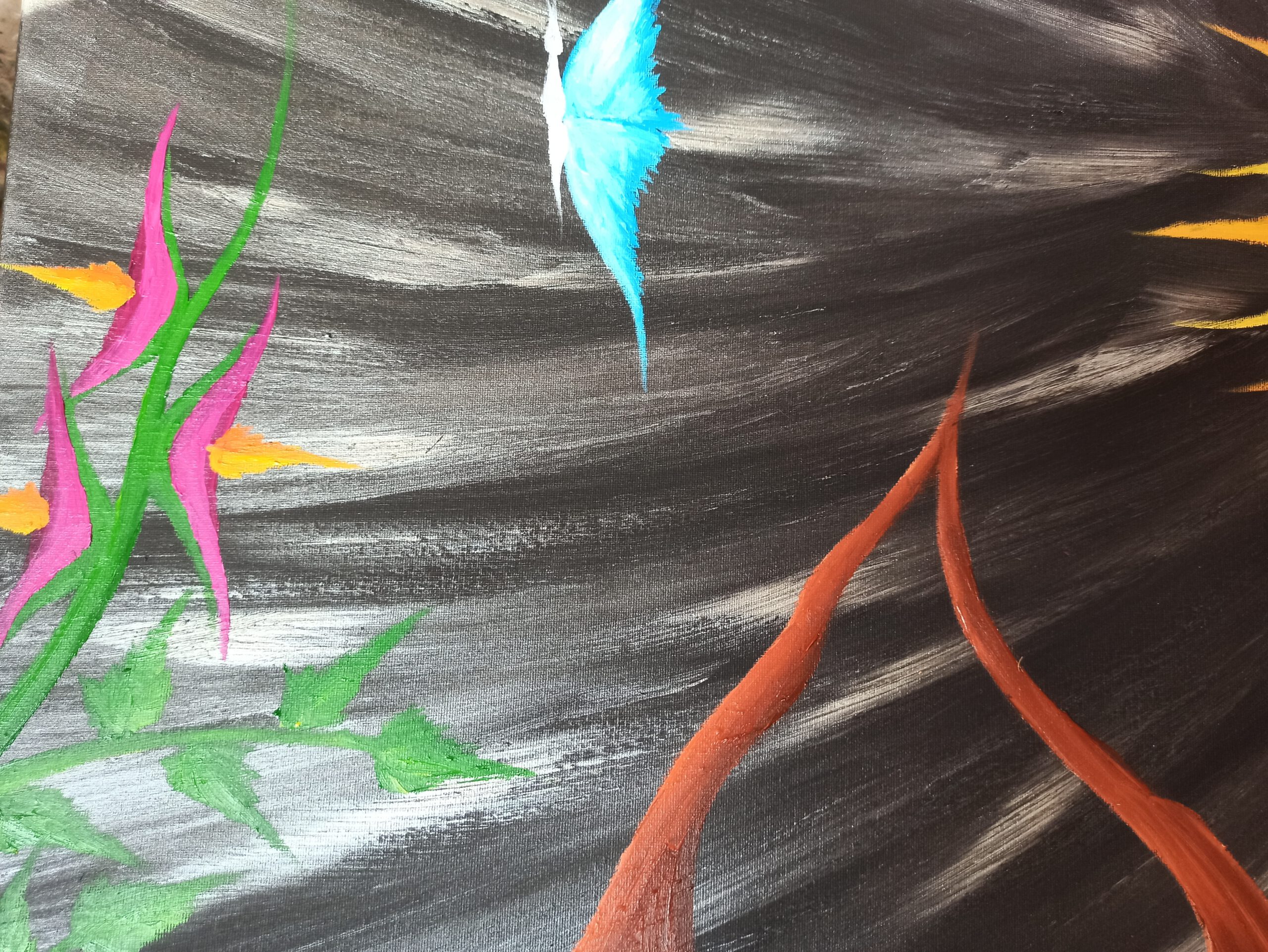 Fantasy World, oil on canvas, 60 x 240 cm, (2 x 50 x 70 cm, 1 x 60 x 100 cm) - Image 3