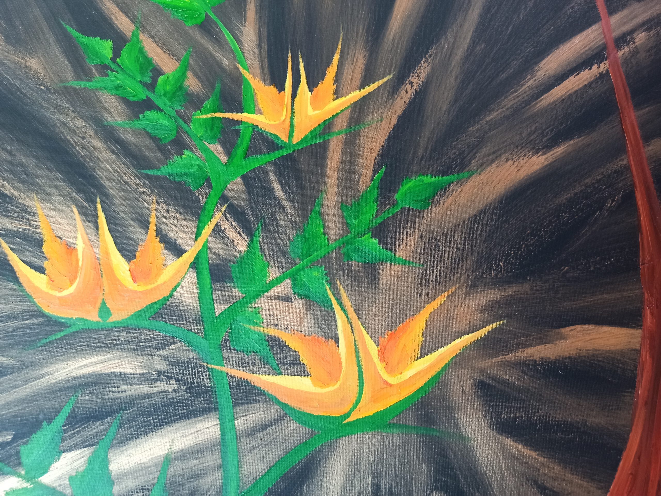 Fantasy World 2, oil on canvas, 60 x 240 cm, (2 x 50 x 70 cm, 1 x 60 x 100 cm) - Image 6