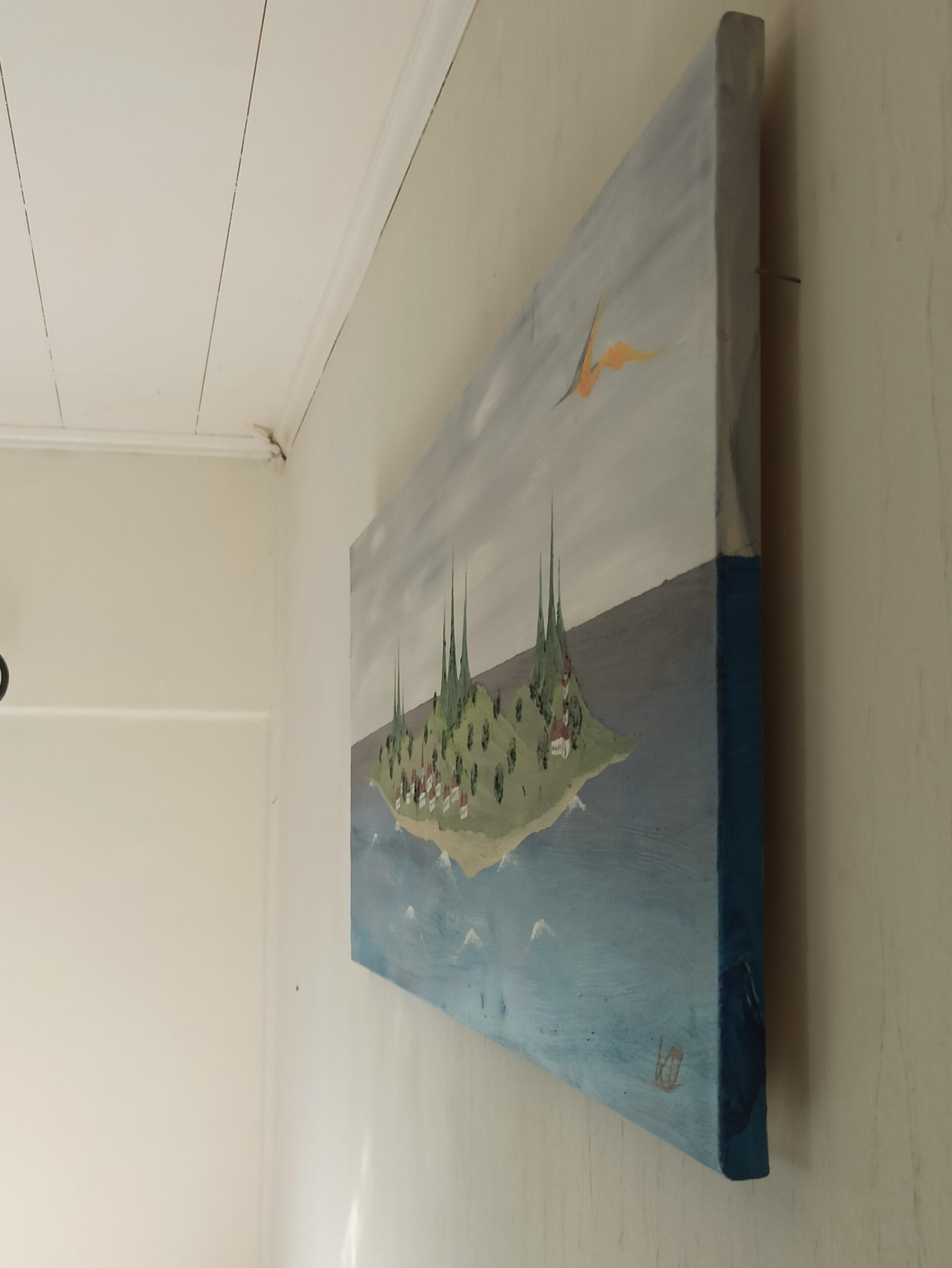 Insel 3 Öl auf Leinwand 40x120 cm – Bild 5