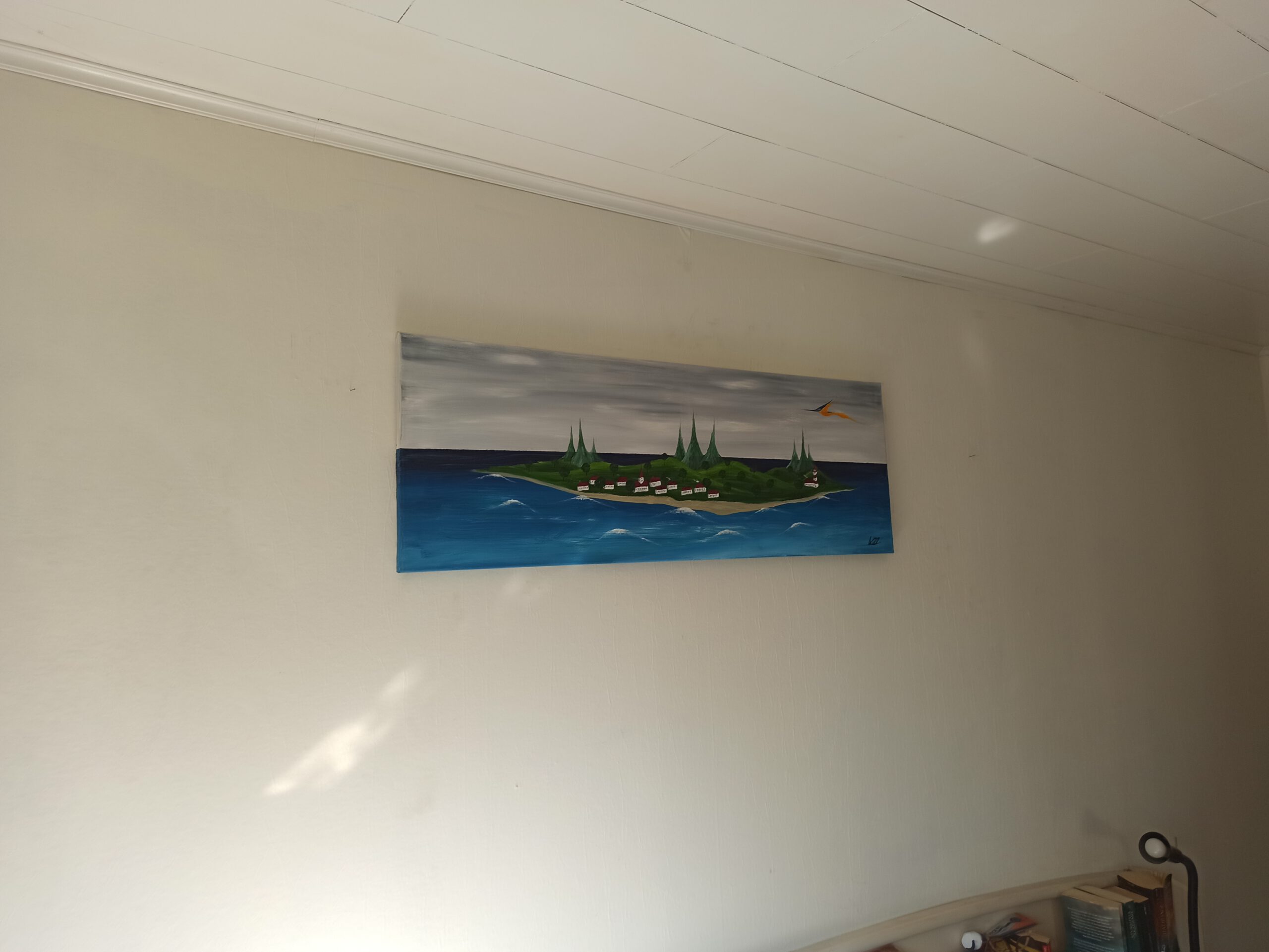 Insel 3 Öl auf Leinwand 40x120 cm – Bild 8
