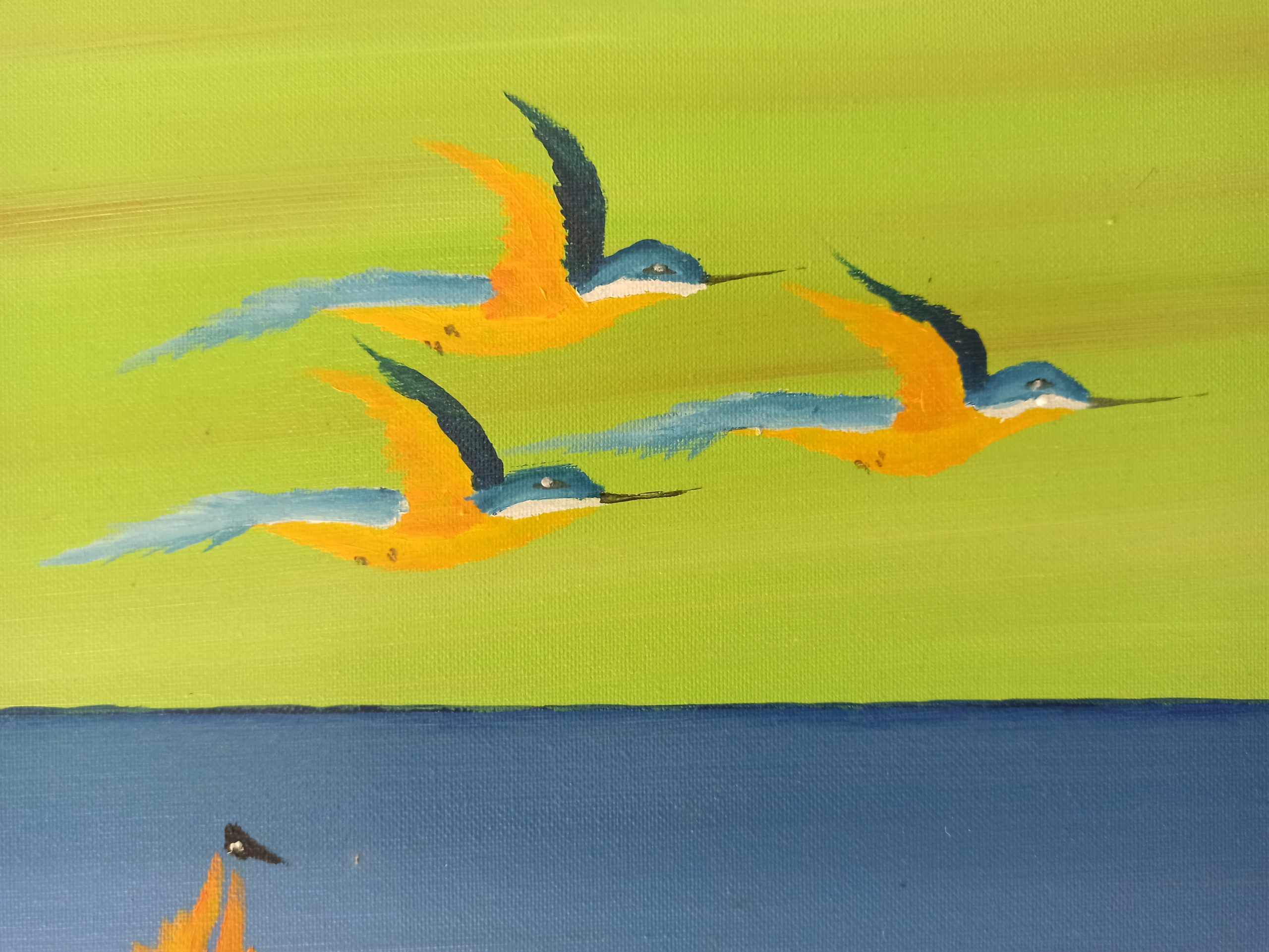 Granite Cliffs, oil on canvas 40x120 cm - Image 2