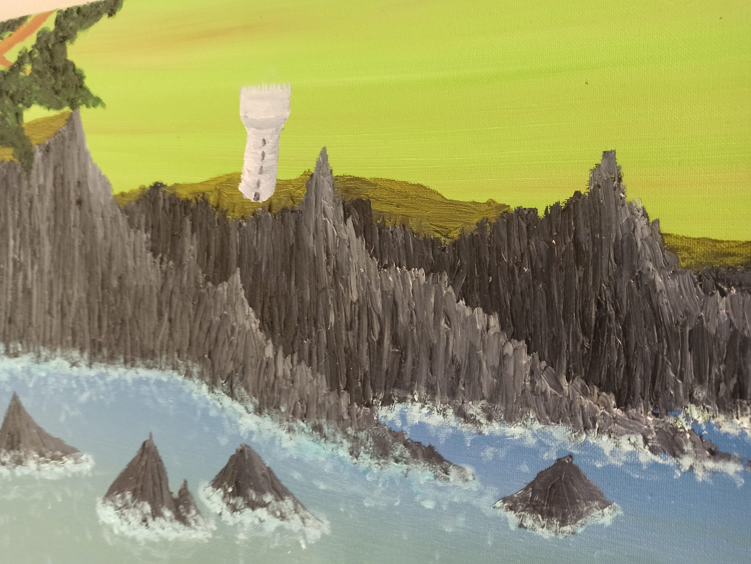 Granite Cliffs, oil on canvas 40x120 cm - Image 5
