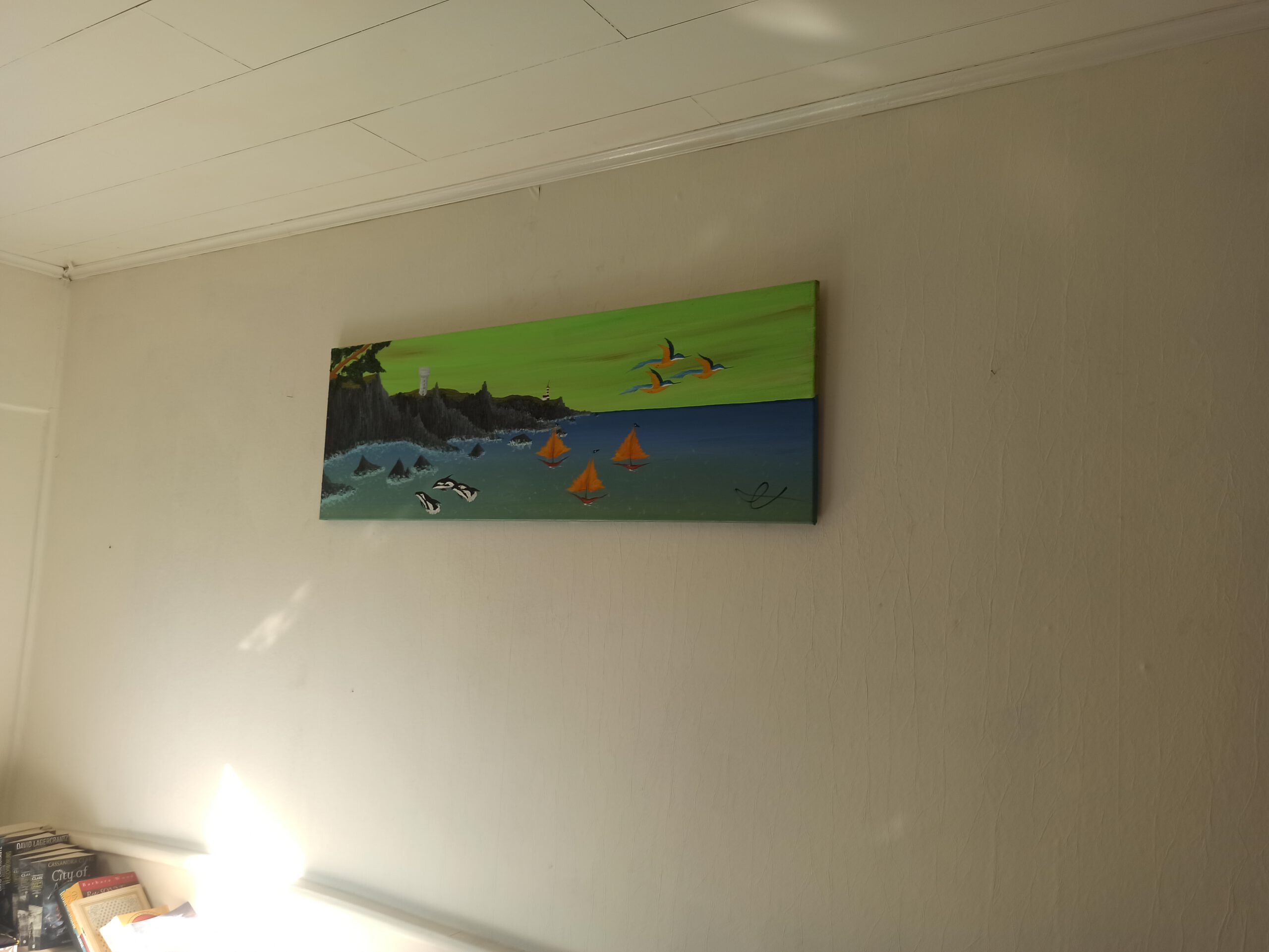 Granite Cliffs, oil on canvas 40x120 cm - Image 7