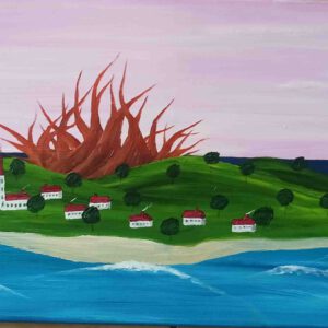 Island 2 – Oil on canvas 40x120 cm