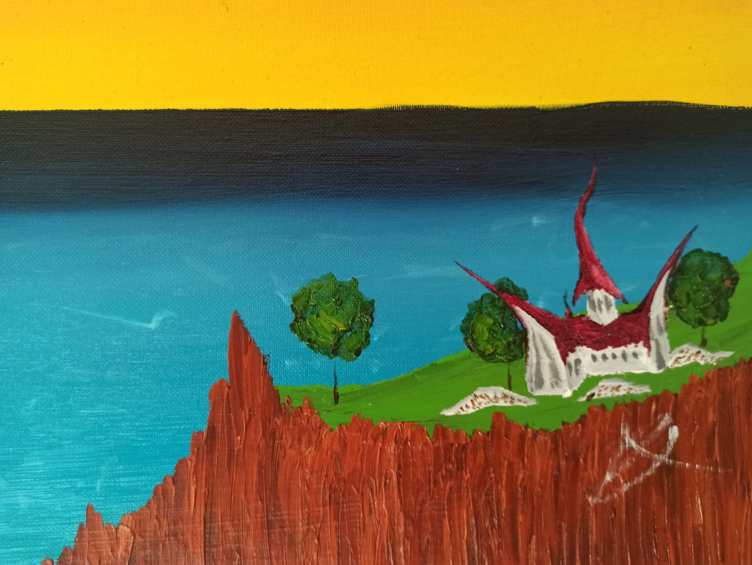 Klippen 2 Öl auf Leinwand 40x120 cm – Bild 3