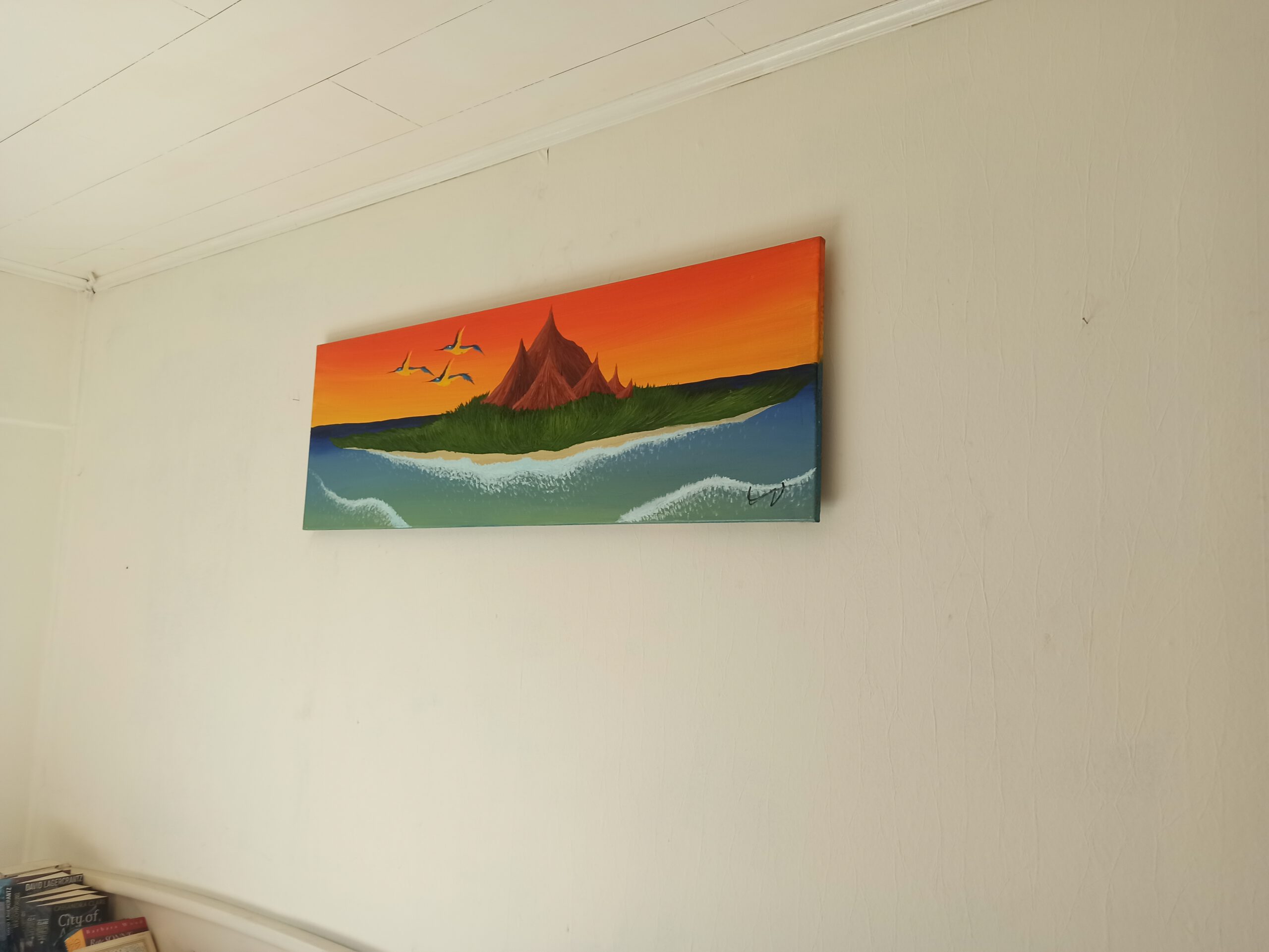 Insel 4 Öl auf Leinwand 40x120 cm – Bild 6
