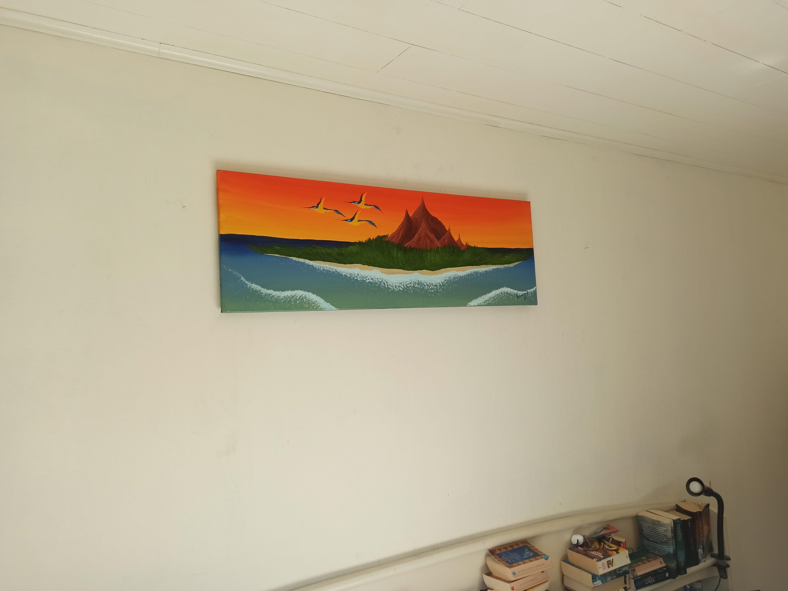 Insel 4 Öl auf Leinwand 40x120 cm – Bild 8