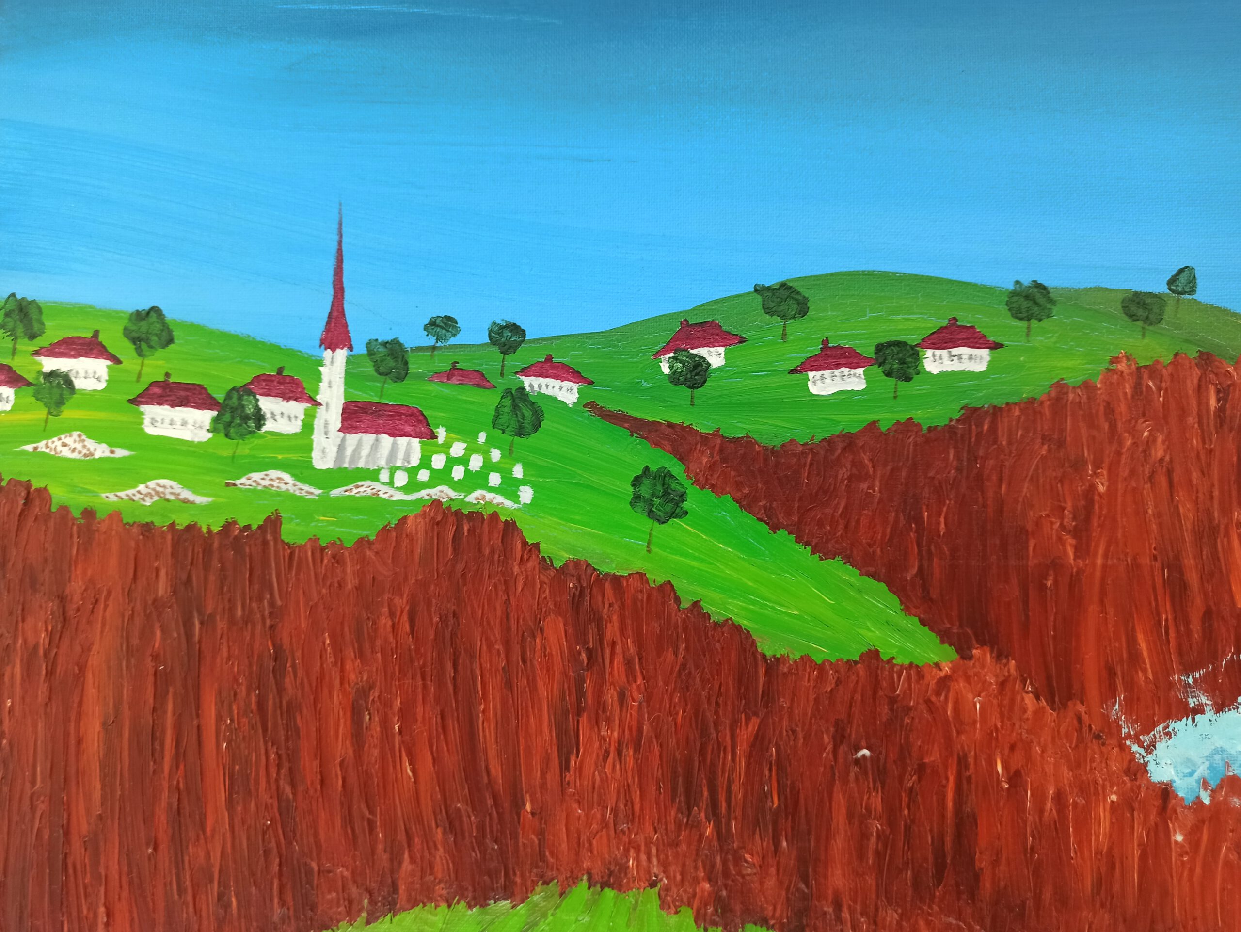 Klippen 3 Öl auf Leinwand 40x120 cm – Bild 5