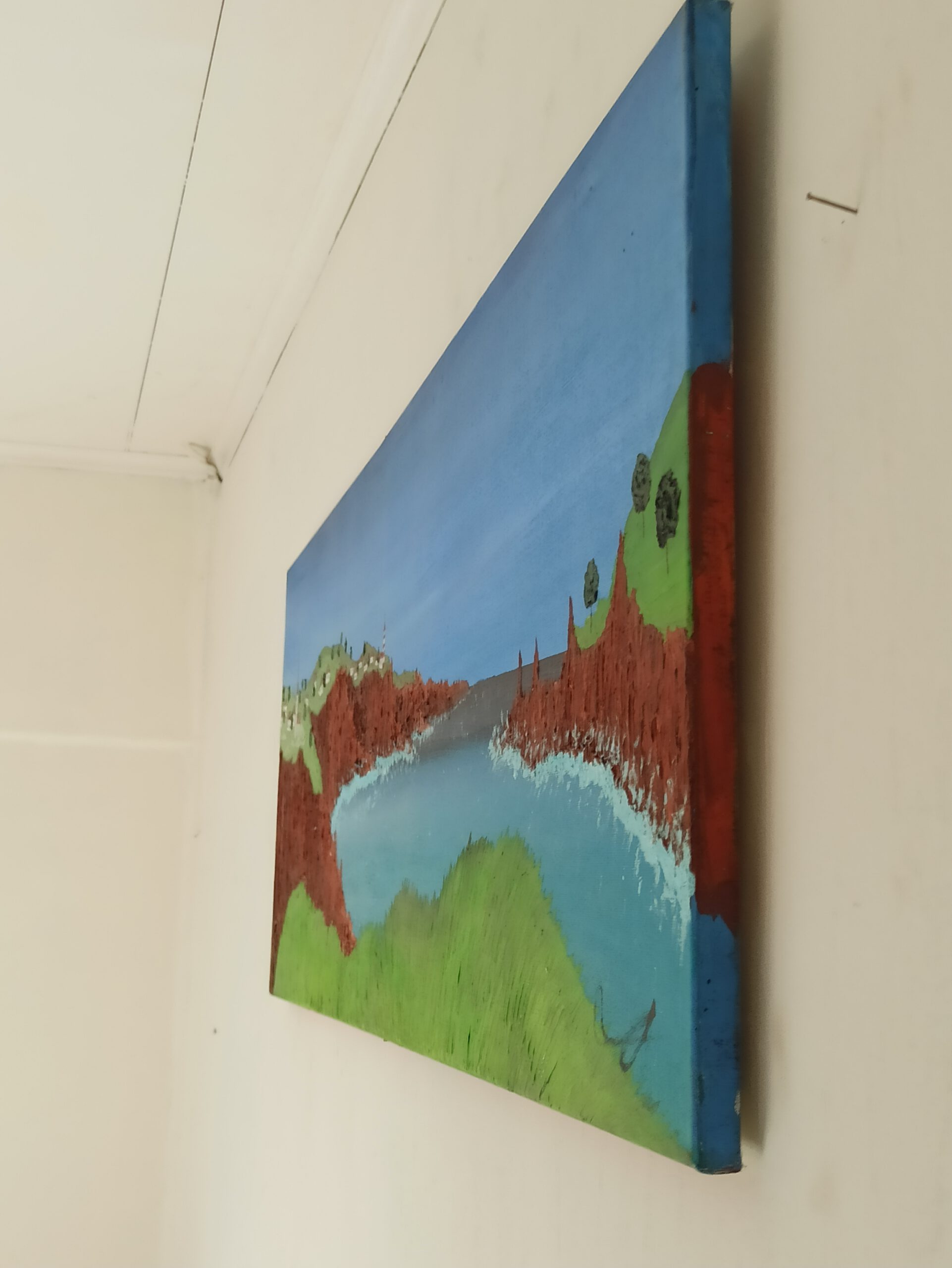 Klippen 3 Öl auf Leinwand 40x120 cm – Bild 6