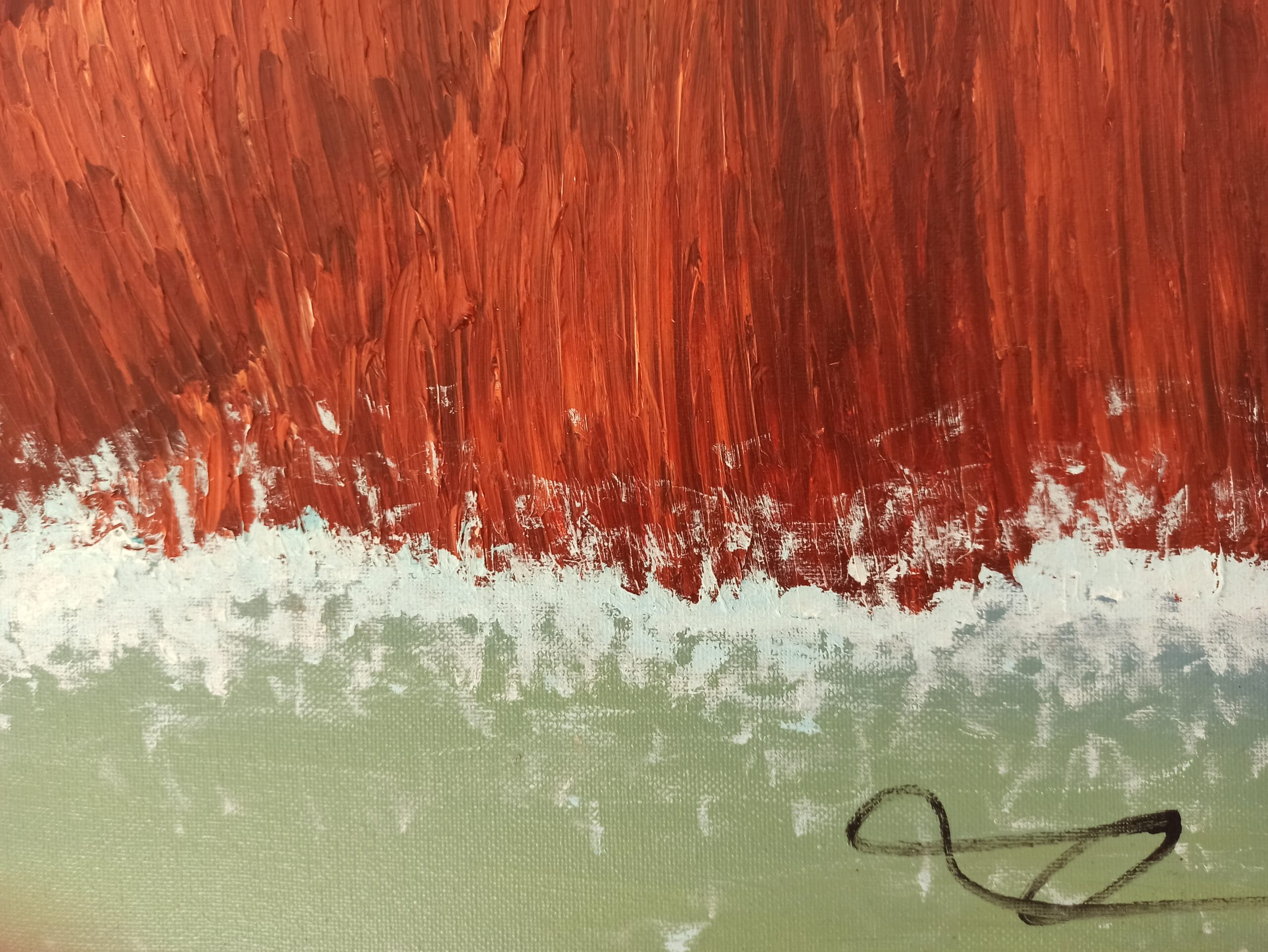 Odyssee 2 Öl auf Leinwand 40x120 cm – Bild 4