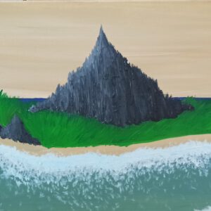 Granite Island , Oil on canvas 40x120 cm